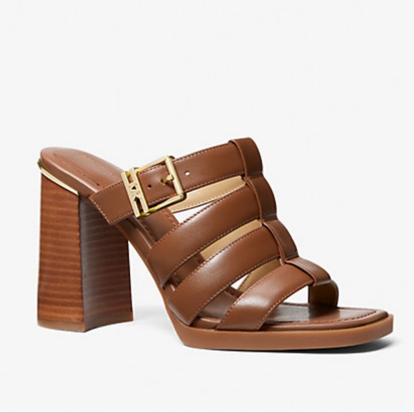 Michael Kors Jagger Leather Mule 6 - Picture 1 of 13